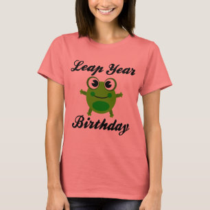Schaltjahr-Geburtstag, niedlicher Frosch T-Shirt