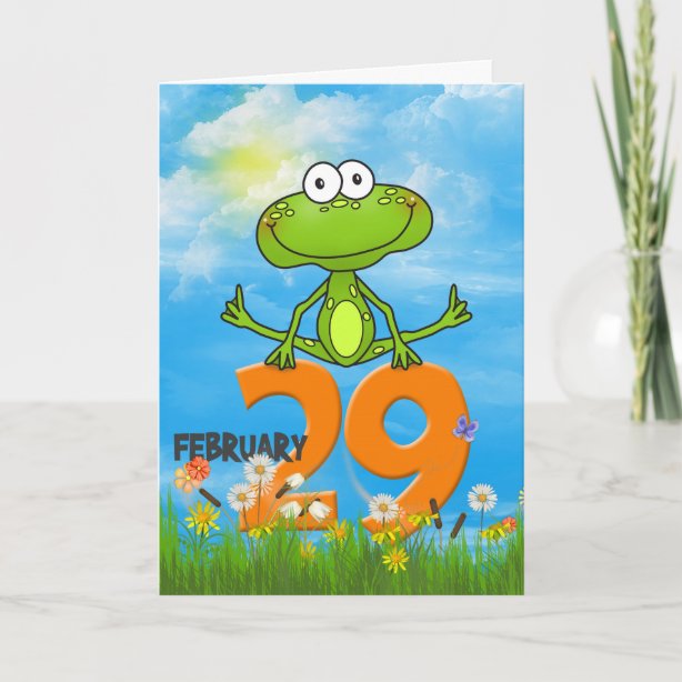 Schaltjahr Geburtstags Geburtstagskarten Zazzle.de