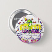 Schaltjahr-Knopf-Geburtstags-Kuchen Button (Vorne & Hinten)