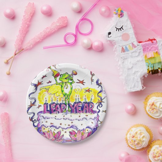 Schaltjahr-Papier-Teller Pappteller (Party)