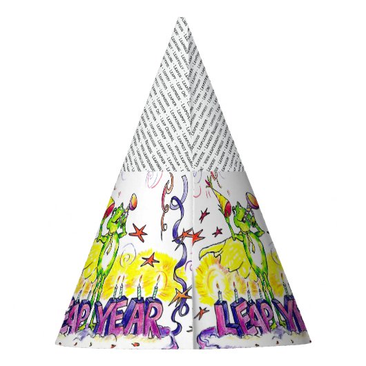 Schaltjahr-Party-Hut Partyhütchen (Rückseite)