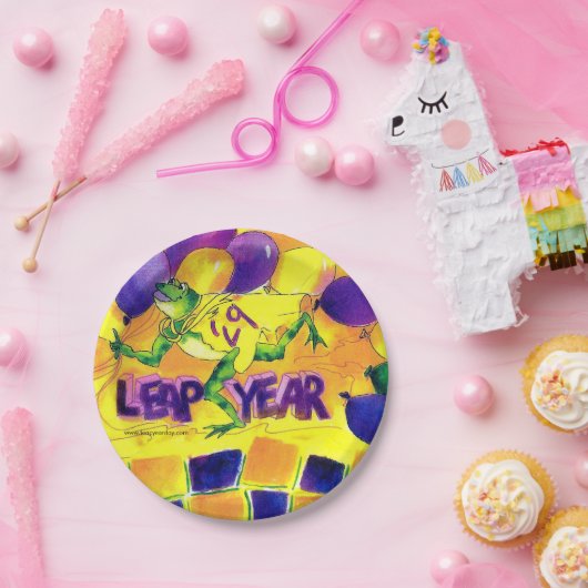 Schaltjahr-Party-Platte Pappteller (Party)