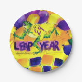 Schaltjahr-Party-Platte Pappteller (Vorderseite)