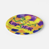 Schaltjahr-Party-Platte Pappteller (Schrägansicht)