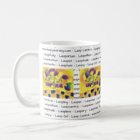 Schaltjahr-Party-Schalen-Tasse Kaffeetasse (Links)