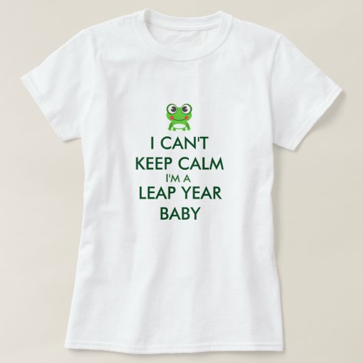 Schaltjahr-Schalttag-Baby Shitrt T-Shirt (Design vorne)