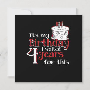 Schaltjahr Springer 2020 Leapling Geburtstag Bday  Einladung