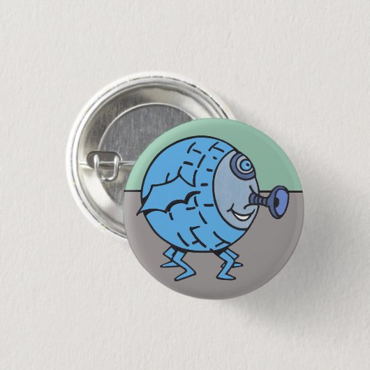 Schaltknopf Surrealismus Button (Vorne & Hinten)