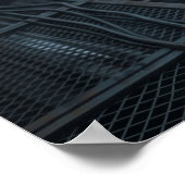 Schaltkreis-Chamäleon-Strahl Poster (Ecke)