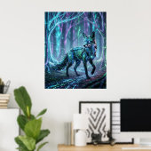 Schaltkreis Fox Neon Forest Poster (Heimbüro)