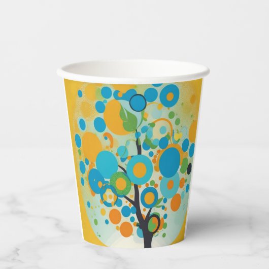 Schaltkreisdesign Pappbecher (Vorderseite)