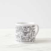 Schaltkreisrechner-Hardwareingenieur Espressotasse (Vorderseite Rechts)