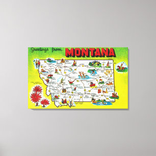 Schaltplan des Staat, Grüße von Leinwanddruck