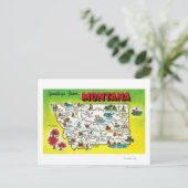 Schaltplan des Staat, Grüße von Postkarte (Stehend Vorderseite)