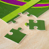 "Schaltplan" Digitale Kunstdrucke, Kalkgrün Puzzle (Seite)