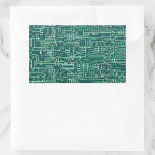 Schaltplan Rechteckiger Aufkleber (Tasche)