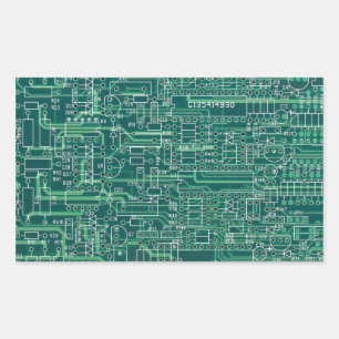 Schaltplan Rechteckiger Aufkleber