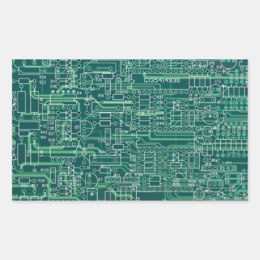 Schaltplan Rechteckiger Aufkleber (Vorderseite)