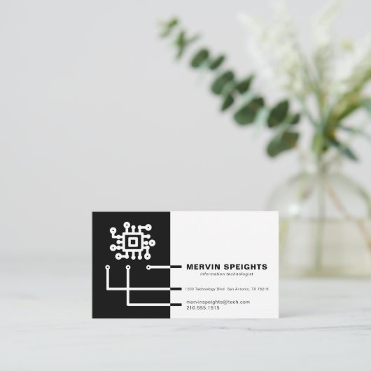 SCHALTPLAN VISITENKARTE (Stehend Vorderseite)