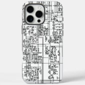 Schaltplandiagramm Elektronik Case-Mate iPhone Hülle (Rückseite)