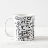 Schaltplandiagrammsymbole Elektronischer Schaltkre Kaffeetasse (Links)
