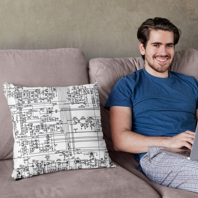 Schaltplandiagrammsymbole Elektronischer Schaltkre Kissen (Von Creator hochgeladen)