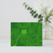 Schaltplatine Postkarte (Stehend Vorderseite)