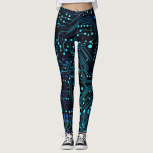 Schaltplatinen-Design-Illustration Kissen Leggings