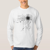 Schaltschrank-Mainboard Computer Science Engineer T-Shirt (Vorderseite)
