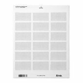 Schalttafel Adressaufkleber (Vorne)