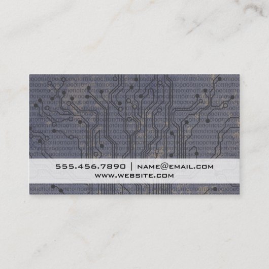 Schalttafel | Binäre Code Visitenkarte (Rückseite)
