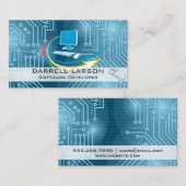 Schalttafel | Binärkode | Computertechnologie Visitenkarte (Vorne/Hinten)