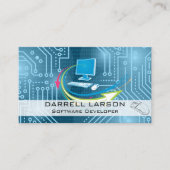 Schalttafel | Binärkode | Computertechnologie Visitenkarte (Vorderseite)