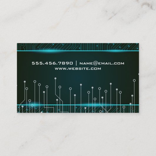 Schalttafel | Computertechnologie Visitenkarte (Rückseite)