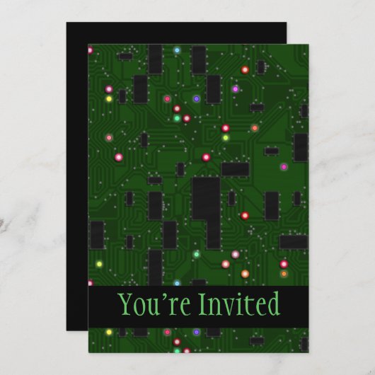 Schalttafel Einladung (Vorne/Hinten)