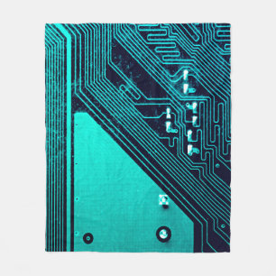 Schalttafel. Elektronische Computerhardware Fleecedecke
