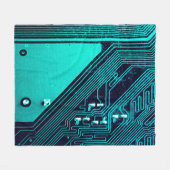 Schalttafel. Elektronische Computerhardware Fleecedecke (Vorderseite (Horizontal))