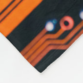 Schalttafel. Elektronische Computerhardware Fleecedecke (Ecke)