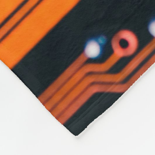 Schalttafel. Elektronische Computerhardware Fleecedecke (Ecke)