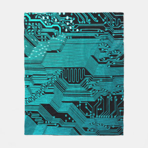 Schalttafel. Elektronische Computerhardware Fleecedecke