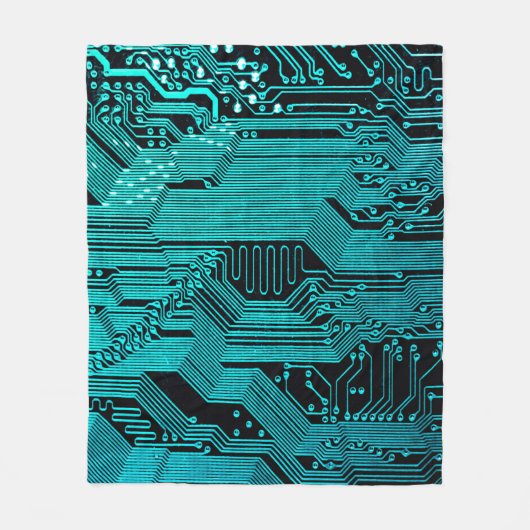 Schalttafel. Elektronische Computerhardware Fleecedecke (Vorderseite)