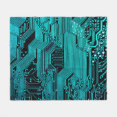 Schalttafel. Elektronische Computerhardware Fleecedecke (Vorderseite (Horizontal))