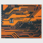 Schalttafel. Elektronische Computerhardware Geschenkpapier (Flach)