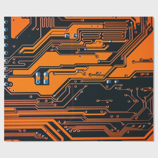 Schalttafel. Elektronische Computerhardware Geschenkpapier (Flach)