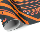 Schalttafel. Elektronische Computerhardware Geschenkpapier (Rolleneckpunkt)