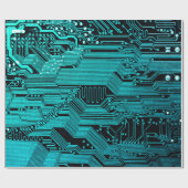 Schalttafel. Elektronische Computerhardware Geschenkpapier (Flach)