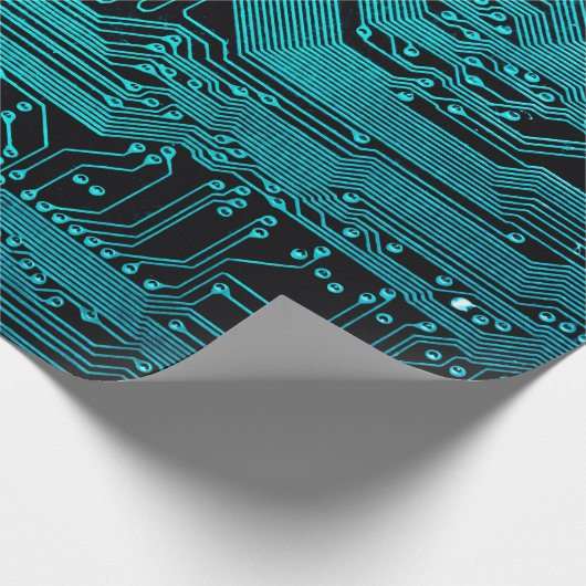 Schalttafel. Elektronische Computerhardware Geschenkpapier (Ecke)