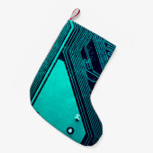 Schalttafel. Elektronische Computerhardware Kleiner Weihnachtsstrumpf (Vorderansicht (hängend))