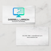 Schalttafel | Logo für Computertechnologie Visitenkarte (Vorne/Hinten)