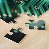 Schalttafel mit grüner Energie Puzzle (Seite)